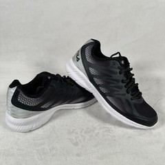 Fila Sneakers Youth Size 4.5 Black Gray Memory Foam Lace Up Comfort 3RM00003-003