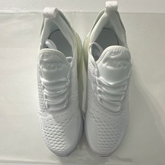 Nike Air Max 270 White Mesh Unisex Kids Athletic Sneakers Size 7Y 943345-103