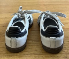 Adidas Samba OG Size 11K White Black Gum Athletic Leather Shoes Sneakers