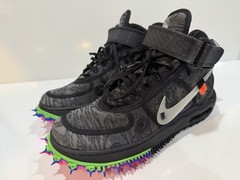 Nike Air Force 1 Mid Off-White Black Pink Green Spikes Youth Size 4.5