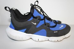 Size 4.5Y (GS) – Nike Free RN 5 Racer Blue / Black-White Item# AR4143-402