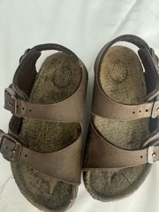 Birkenstock Roma Kids Sandal Mocha Brown Birkoflor Sz 24