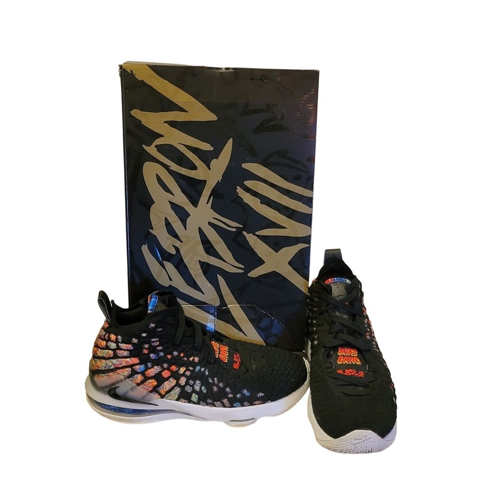 Nike LeBron 17 „James Gang“ Black/Multicolor Size 7Y, Mens 7, Womens 9