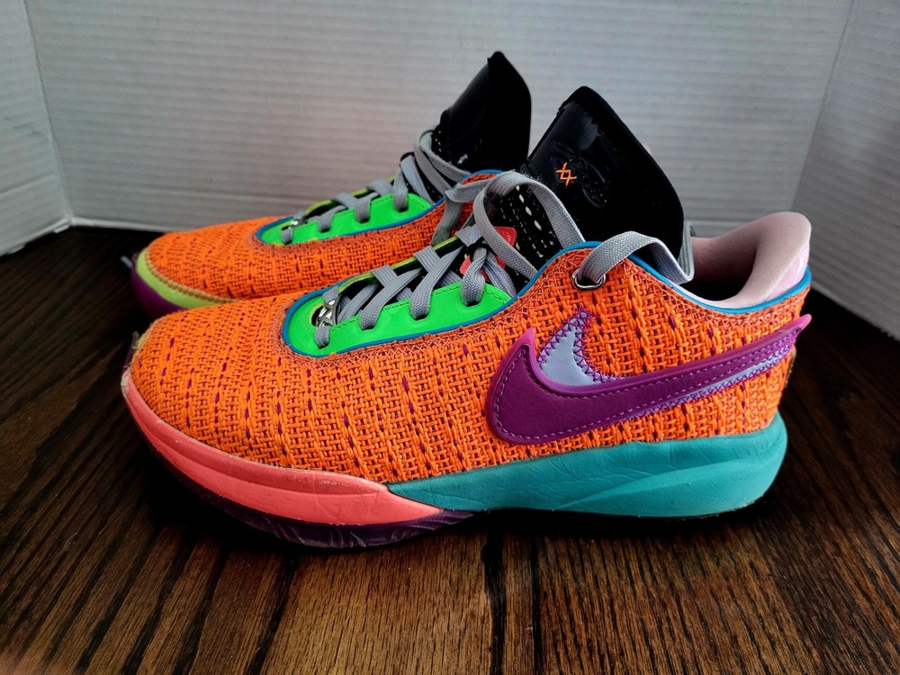 Nike LeBron James XX 20 Chosen 1 Total Orange Purple Youth 5.5