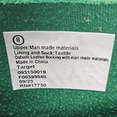 Cat & Jack Kids Green Caterpillar Rain Boots Pull On Handles Size 8 Toddler