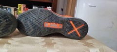 Nike LEBRON X (10) GS 6Y Dark & Light Sport Gray w orange BHM accents