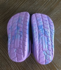 Rugged Shark Swivel Strap EVA Clogs Sandals Purple Unisex Toddler Size 10