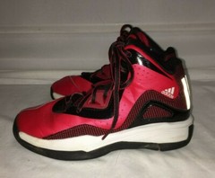 Adidas Crazy Ghost Red Black Ortholite Basketball Shoes Kids Size 3 EC!