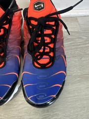 Nike Air Max Plus TN Flame Blue Orange Black Unisex Kids Sneakers 5.5Y