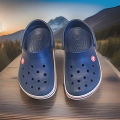Crocs Bayaband Clogs Unisex Navy Red White J2 – Pre-Owned