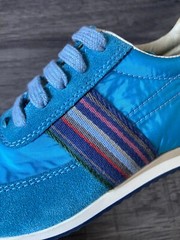 PAUL SMITH JUNIOR BOYS TURQUOISE MOOG TRAINERS SIZE UK 12 / EU 30 BRAND NEW