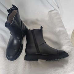 Kids Crosby Harness Moto Boots art class black size 4