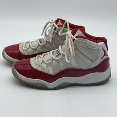 Nike Air Jordan 11 Youth Retro Cherry Red White 378039-116 Youth Shoes size 1Y