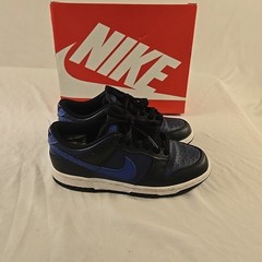 Size 4y (GS) – Nike Dunk Low Midnight Navy/Game Royal/Black With Box