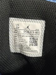 Size 5 (GS) -Nike Jordan 1 Mid University Blue Black