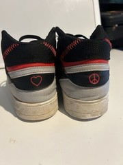 Size 2.5us adidas Drop Step Mid Black Vivid Red