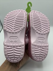 Crocs Classic Chunky Glitter Clog Pink Unisex Kids Size C12 EU 29-30 211939-6ZW