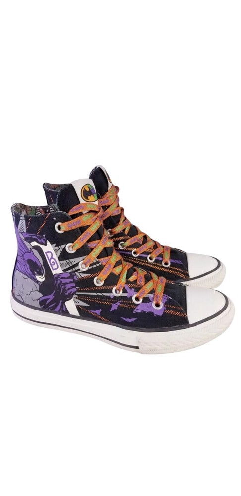 CONVERSE CHUCK TAYLOR DC COMIC BATMAN HI TOP YOUTH SIZE 2 MINT