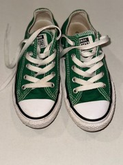Converse Chuck Taylor All Star Youth Size 12C Green Textile Sneakers 350476F