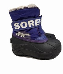 Sorel toddler Snow Commander Kids Snow Boot black and blue US 6