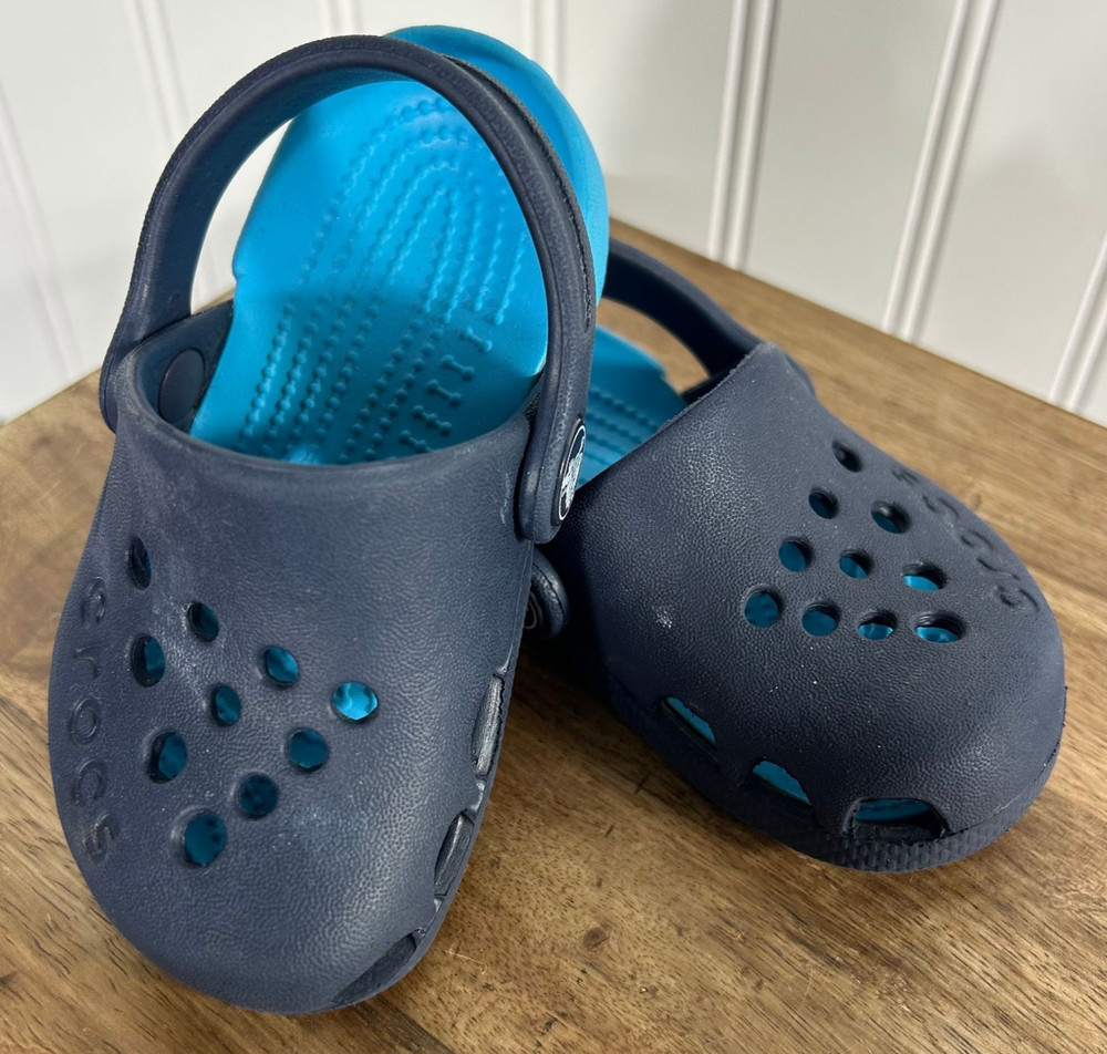 CROCS – Children’s Electro Clogs Navy / Electric Blue – Slip On – SIZE C 5