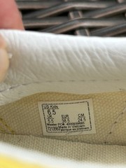 Vans Classic Yellow White Checker Sneakers Youth 6.5 Athletic Skate Shoes 721356