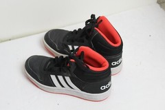 Adidas Athletic Hi Top Shoes Youth Size 4.5 Black and White UK 4 EUR 36.5