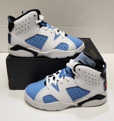Nike Air Jordan 6 Retro University Blue PS Youth Sz 11.5c NEW DV3605-410 NoLid