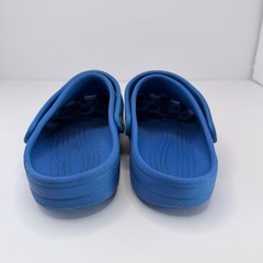 Crocs Classic Clogs Blue Kids Size J3 Minecraft Pizza Jibbitz Charms Shoes