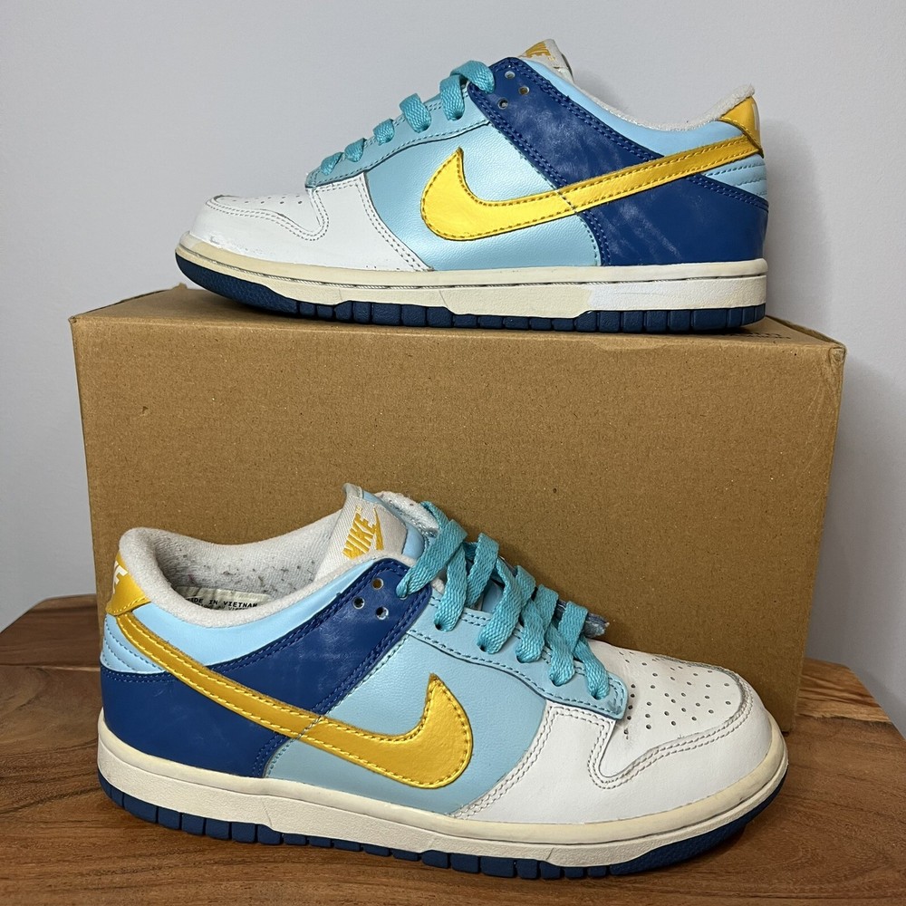 Nike Dunk Low ‘Splash’ GS Size 4Y 309601-471 Air High Mid Sb Retro Max Force Og