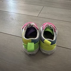 Vans Old Skool Toddler Multi Color Canvas Sneakers Neon Pink Green Blue Size 5 T