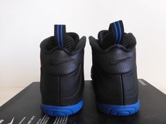 Nike Little Posite Pro Foamposite Knicks Black-Orange-Blue Kids [644792-011]