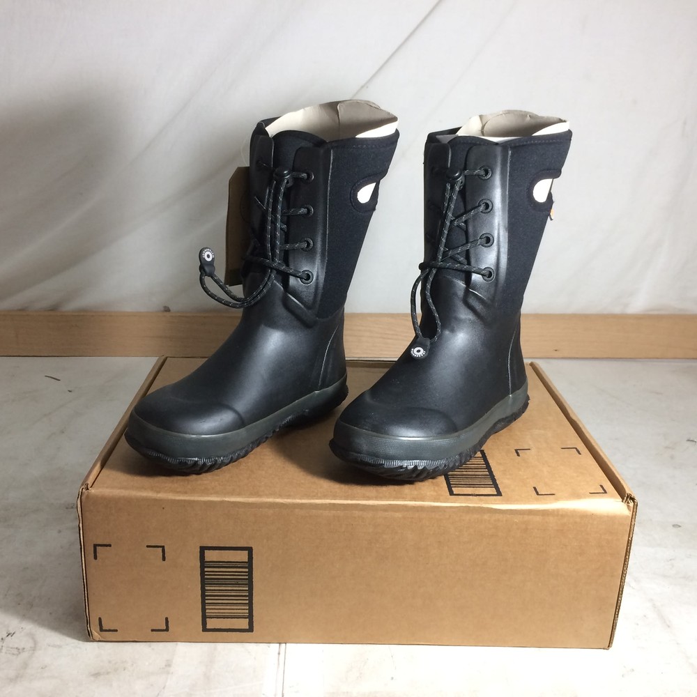 Bogs Arcata Lace Kid’s Boots, Black, K1