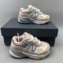 New Balance 990v6 Shoes Kids Size 5.5 W Pink Suede Running Comfort Baby Sneakers