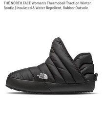 North Face Youth Kids Thermal Pull- On Boots Size 1y Black