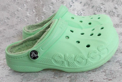 CROC BAYA LINED, Kids Green Neo Mint Clogs, Kid J 2