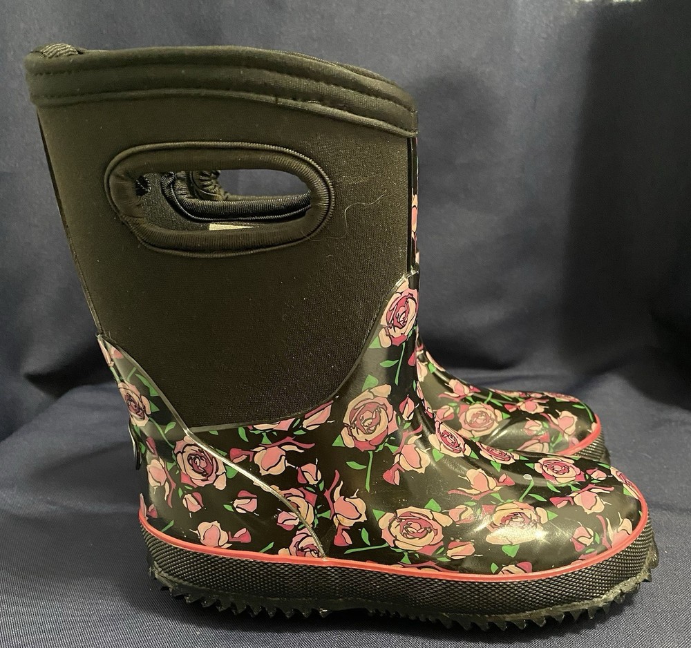 Stormy Mountain Youth Size 10 Duck Boot , Rain Snow Campus Style Pull On Handles