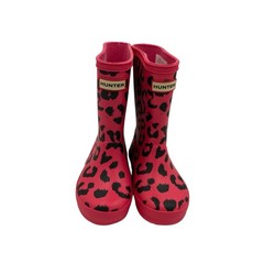 Hunter Kids First Classic Hybrid Print – Arcade Pink Size 8 Girls Rain Boots
