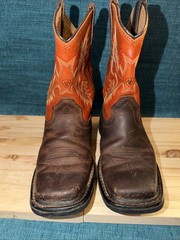 Kids Work Hog Ariat Wide Square Toe Boot Size US 2
