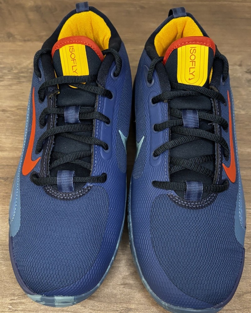 Nike IsoFly GS Youth Team Blue Basketball Shoes FN4384-800 Size 6.5Y Navy Squish