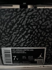 Jordan Air Jordan 3 Retro GS Summit White Fire Red/Black 7Y DM0967-106