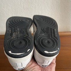 Nike Air Force 1 Low White/Black Contrast Stitching Sneakers Shoes Kids Sz 12c