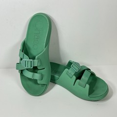 Chaco Chillos Slide Sandals Kids 6 Green Buckle Strap Slip On Outdoor Water Shoe
