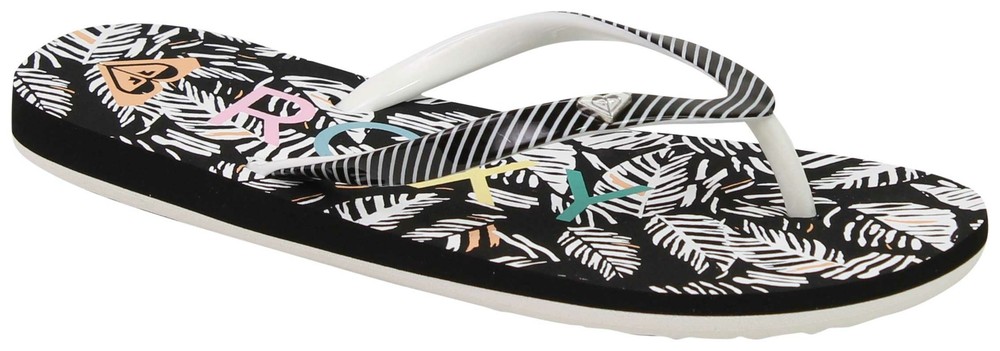 Roxy Girl’s Pebbles Sandal – Black Multi – New