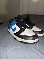 NIKE DUNK LOW TD SUMMIT WHITE-INDUSTRIAL BLUE Size 7Y