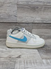 Nike Air Force 1 LV8 EMB GS Size 7Y White/Turquoise Fog DJ9993 100 Shoes