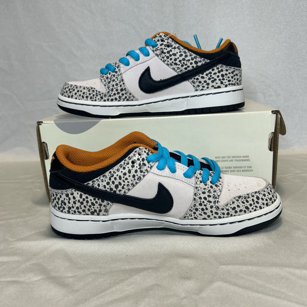 Nike Air SB Dunk Low Pro Safari Olympics Paris Electric Shoes Size 1Y HF7841-001