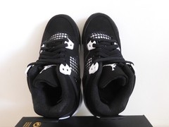 Nike Air Jordan 4 Retro (PS) „White Thunder“ Black-White Sz 10.5c [FV4537-001]