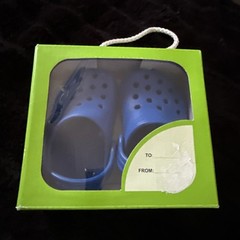Crocs Littles Kids Clogs Sz 2 – 3 Comfort Blue Bolt Round Toe Slip-On