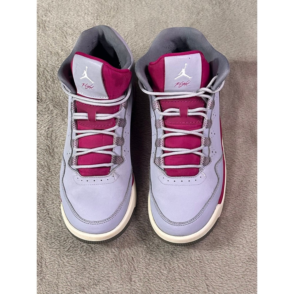 Jordan Flight Origin Gray Pink Youth 7Y Womens 8.5 Sneakers Athletic Shoes